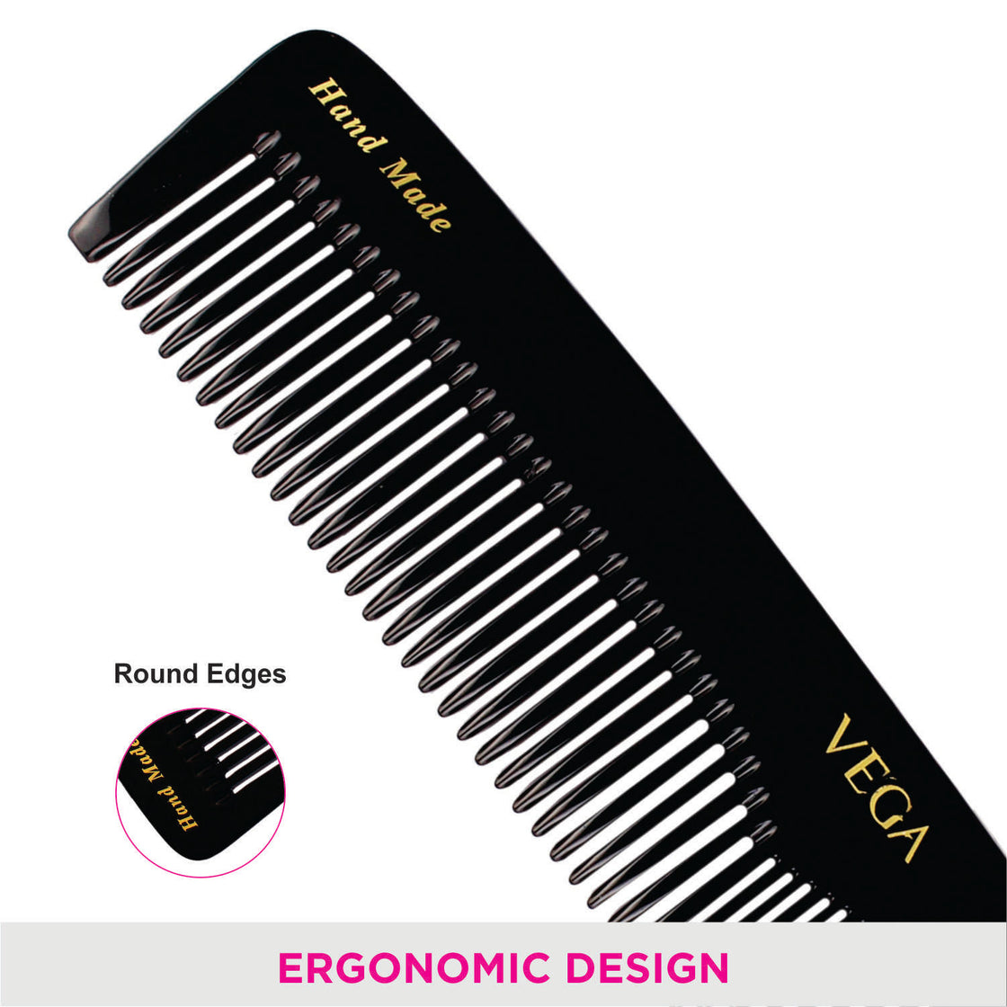 Vega Handcrafted Comb - Black (Hmbc-101)-2