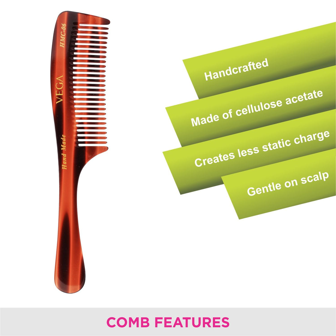 Vega Handcrafted Comb Hmc-06-4