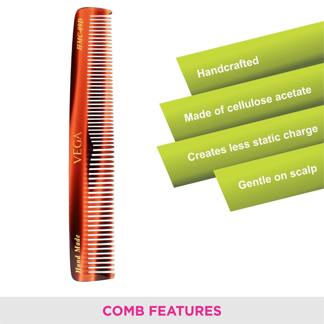 Vega Handcrafted Comb Hmc-09D-4