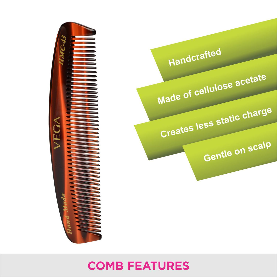 Vega Handcrafted Comb (Hmc-43)-4