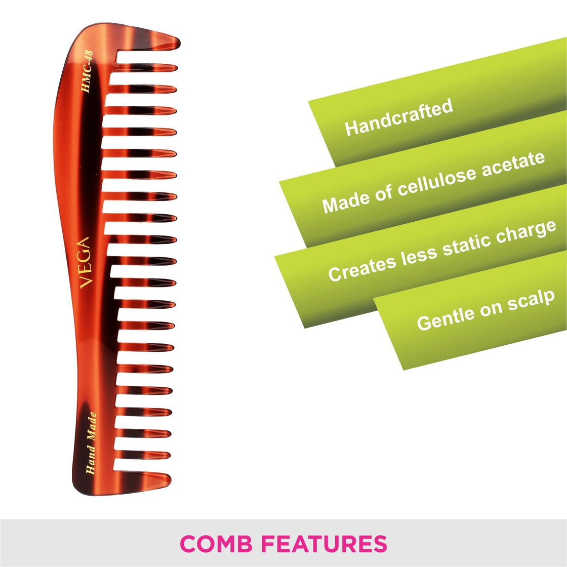 Vega Handcrafted Comb (Hmc-48)-4