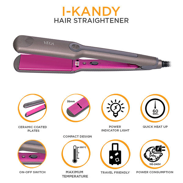 Vega I-Kandy Hair Straightener Vhsh-25N-8