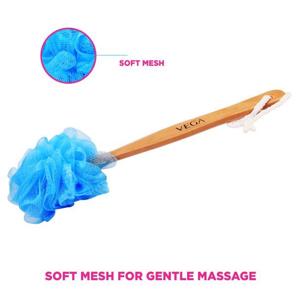 Vega Luxury Back Sponge Brush Bath Brush (Ba-1/6) (Color May Vary)-5