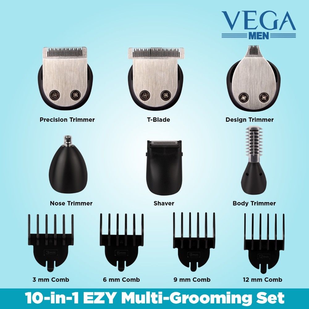 Vega Men 10-In-1 Ezy Multi-Grooming Set (Vhth-22)-3