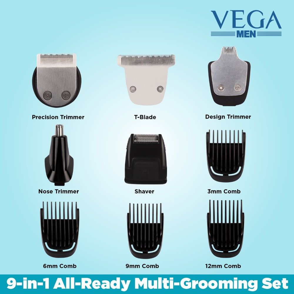Vega Men 9-In-1 Multi-Grooming Set (Vhth-21)-3