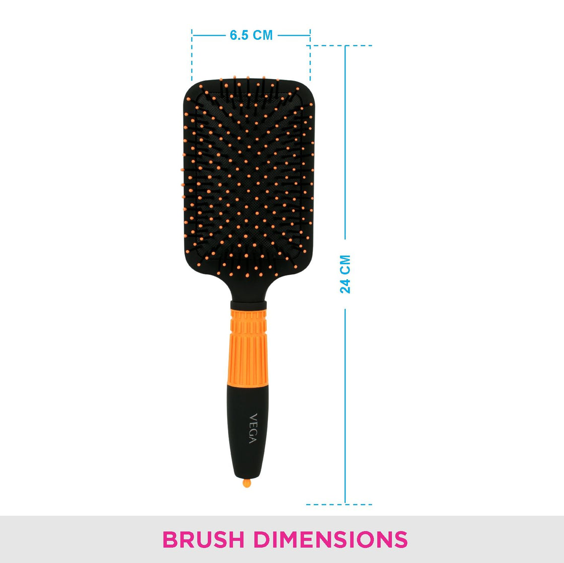 Vega Paddle Hair Brush (E15-Pb)-5