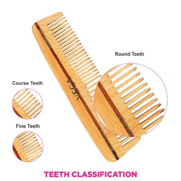 Vega Pocket Wooden Comb (Hmwc-07)-3