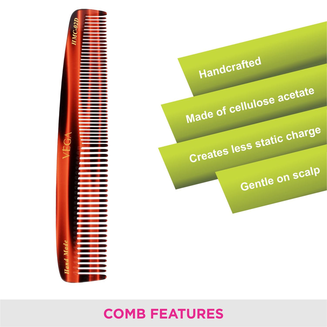 Vega Premium Handcrafted Comb (Hmc-02D)-4