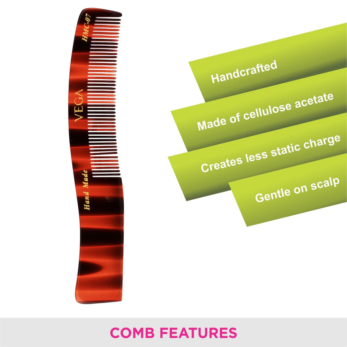 Vega Premium Handcrafted Comb (Hmc-07)-4