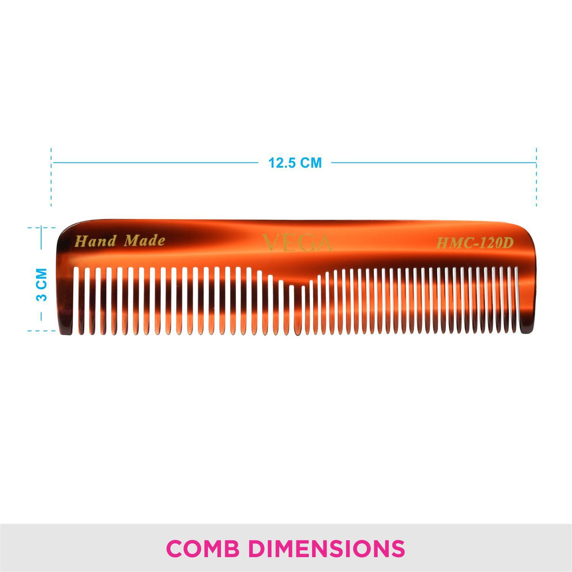 Vega Premium Handcrafted Comb (Hmc-120D)-5