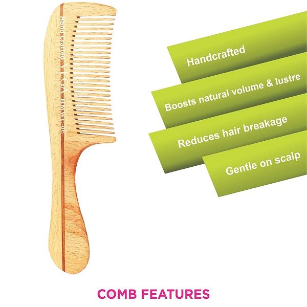 Vega Premium Wooden Comb (Hmwc-06)-5