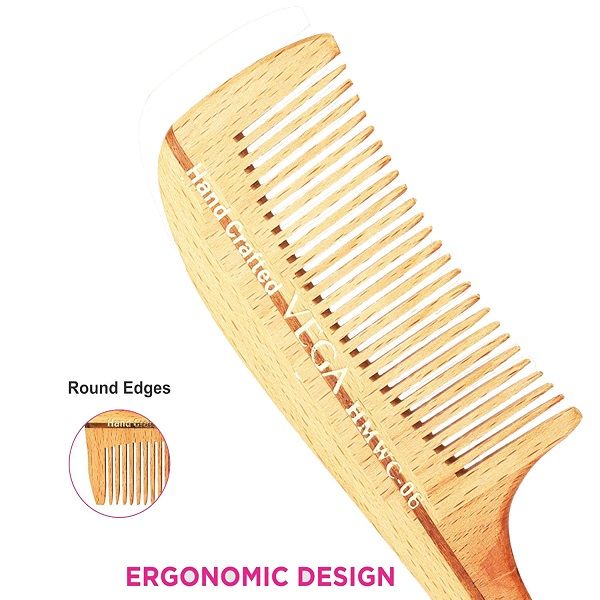 Vega Premium Wooden Comb (Hmwc-06)-6