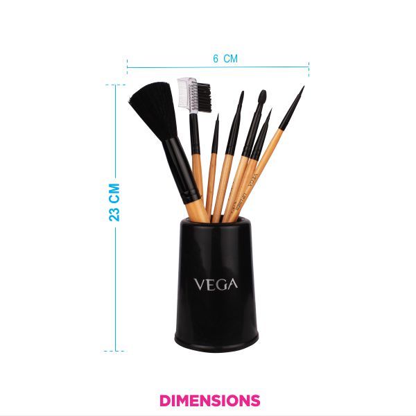 Vega Set Of 7 Make-Up Brushes - Evs-07