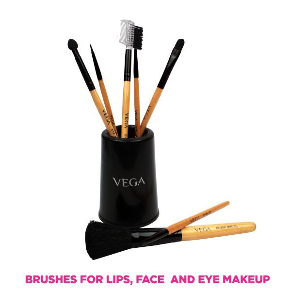 Vega Set Of 7 Make-Up Brushes - Evs-07-5