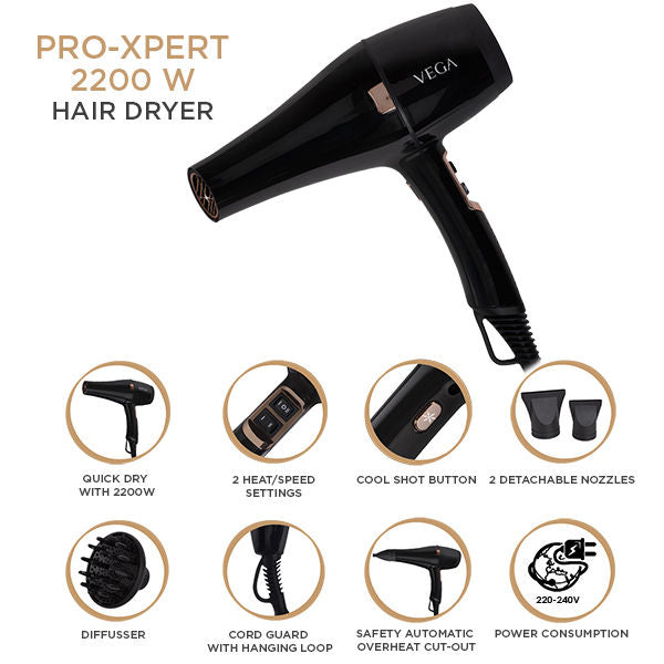 Vega Vhdp-03 Pro-Xpert 2200 W Hair Dryer-8