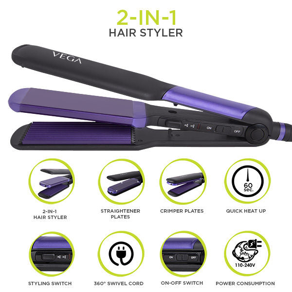 Vega Vhsc-01 2 In 1 Hair Styler-8