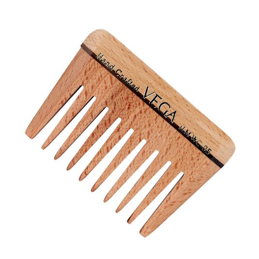 Vega Wide Tooth Wooden Comb (Hmwc-05)
