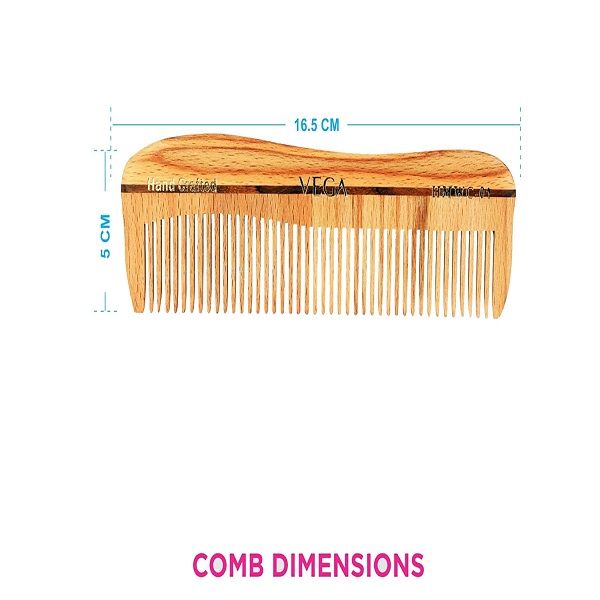 Vega Premium Wooden Styling Comb (Hmwc-01)-7