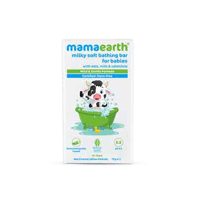 Mamaearth Milky Soft Bathing Bar For Babies With Oats, Milk & Calendula-7