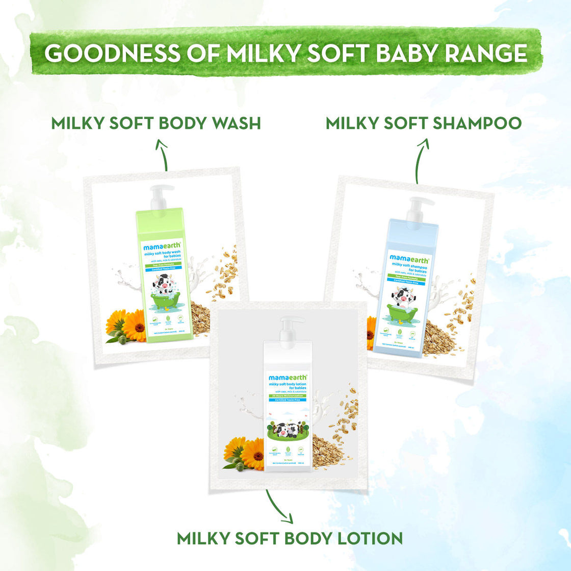 Mamaearth Milky Soft Body Wash For Babies With Oats, Milk And Calendula-6