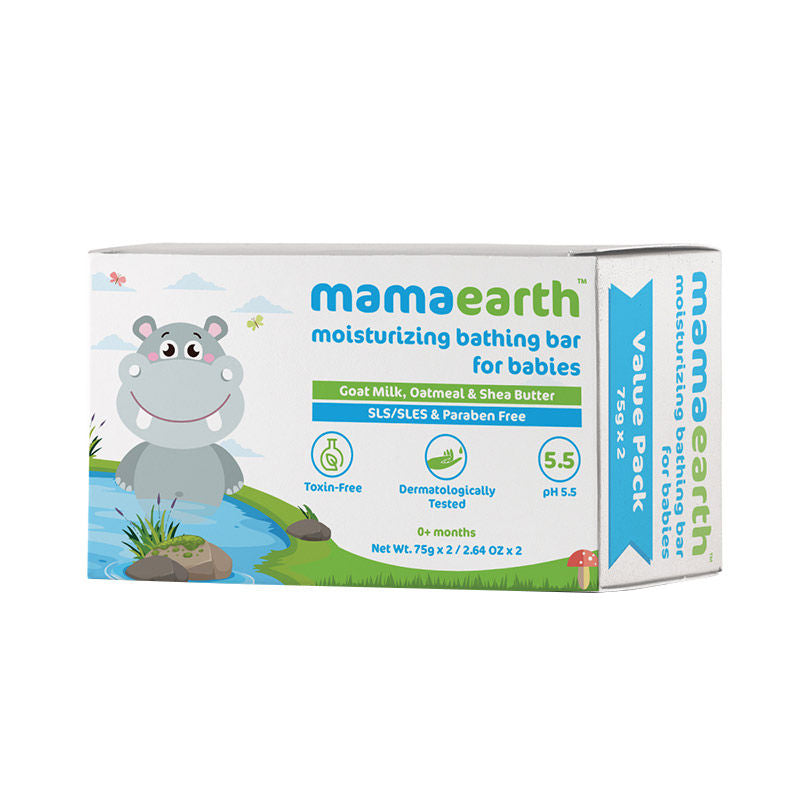Mamaearth Moisturizing Baby Bathing Soap Bar (Value Pack 75Gm X 2)-8