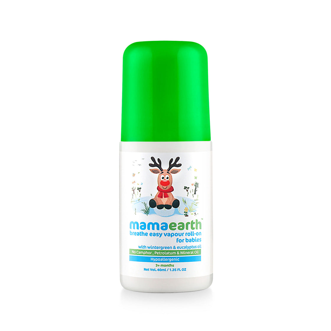 Mamaearth Natural Breathe Easy Vapour Roll-On For Cold & Nasal Congestion