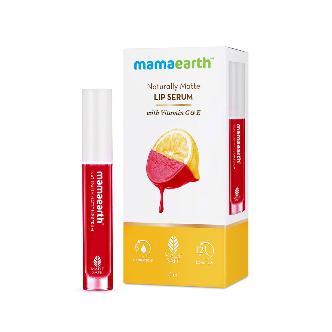 Mamaearth Naturally Matte Lip Serum - Matte Liquid Lipstick With Vitamin C & E-2
