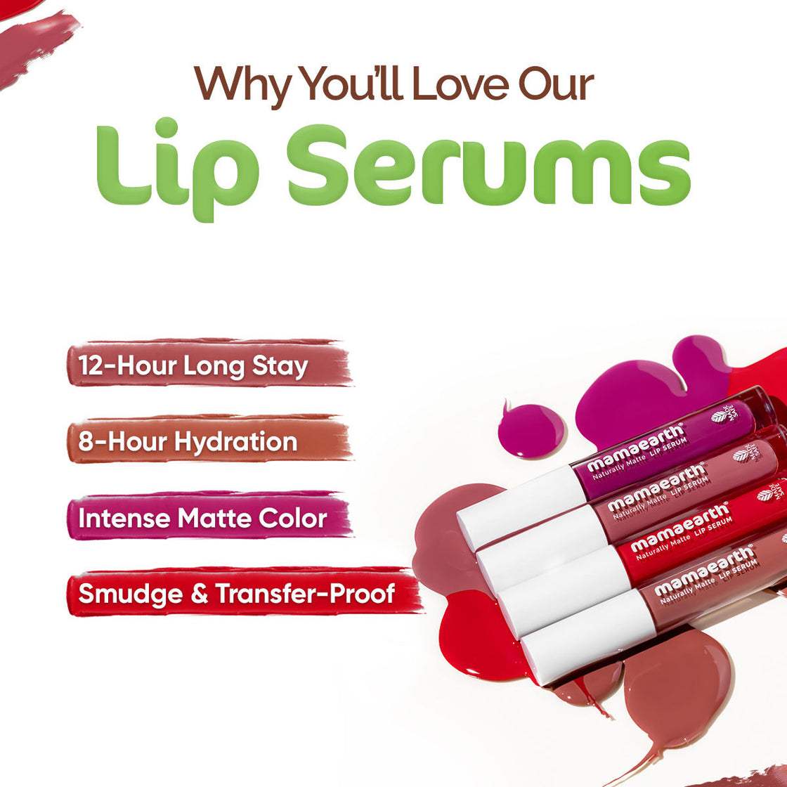 Mamaearth Naturally Matte Lip Serum - Matte Liquid Lipstick With Vitamin C & E-4