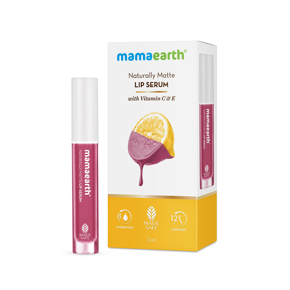Mamaearth Naturally Matte Lip Serum - Matte Liquid Lipstick With Vitamin C & E-2