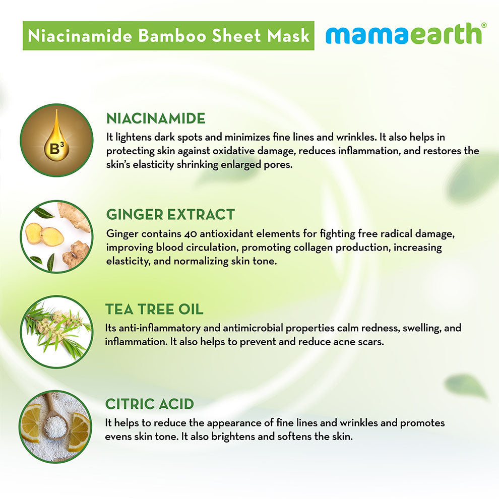 Mamaearth Niacinamide Bamboo Sheet Mask-4