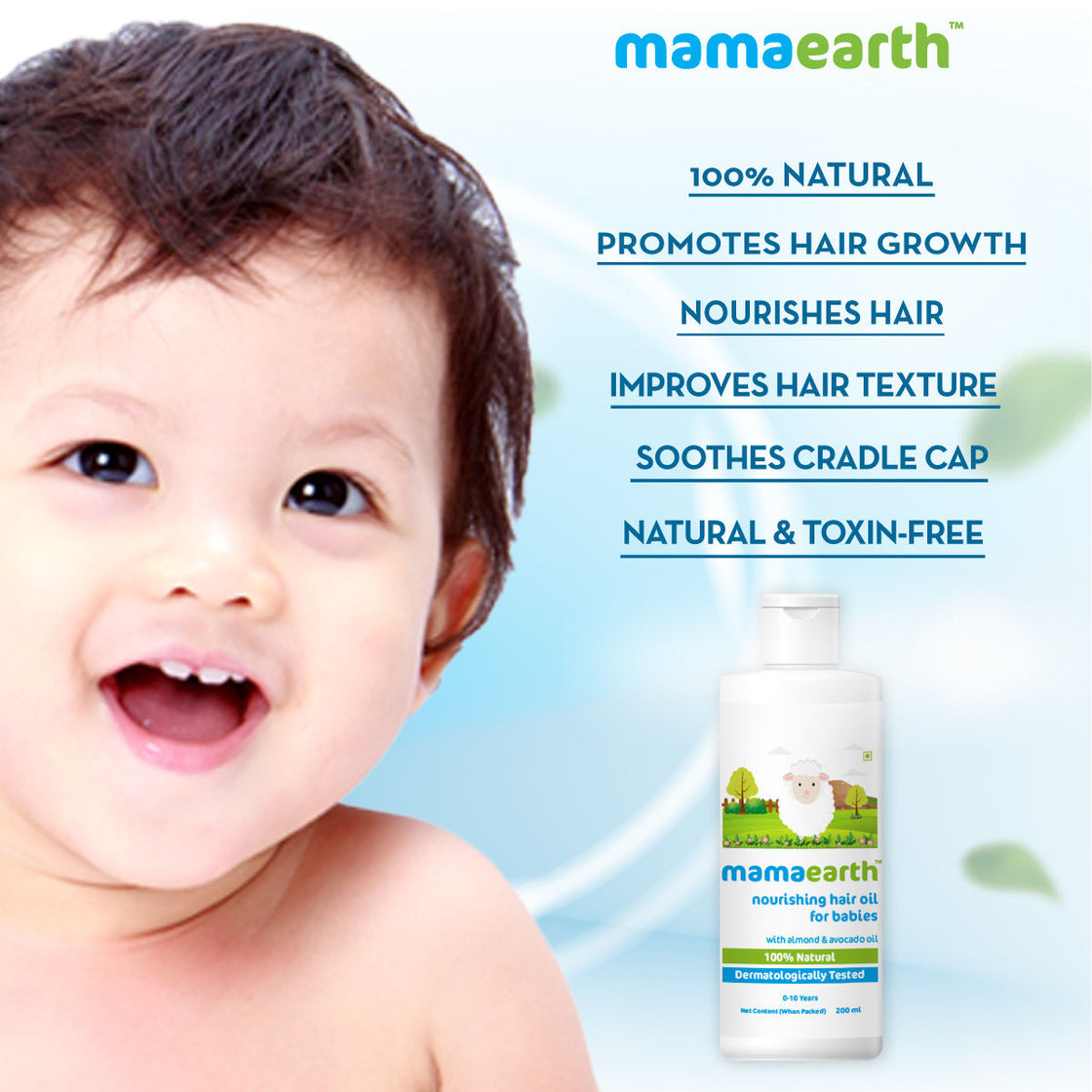 Mamaearth Nourishing Baby Hair Oil With Almond & Avocado Oil-2