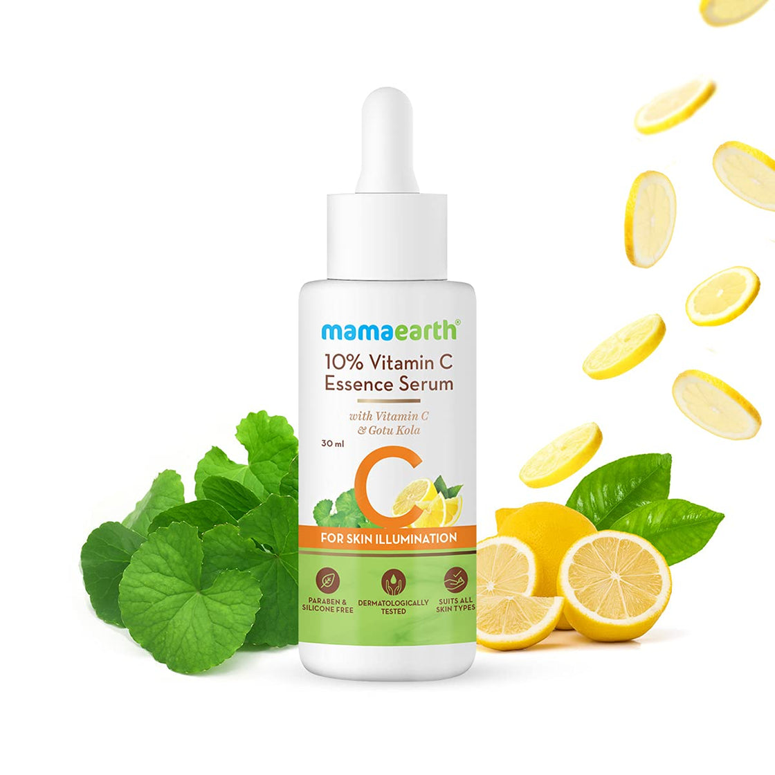 Mamaearth 10% Vitamin C Face Serum, Essence Serum With Vitamin C & Gotu Kola For Skin Illumination-2