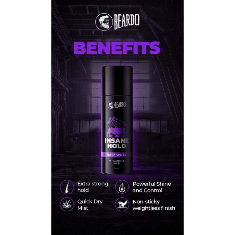 Beardo Insane Hold Hair Spray (150ml)