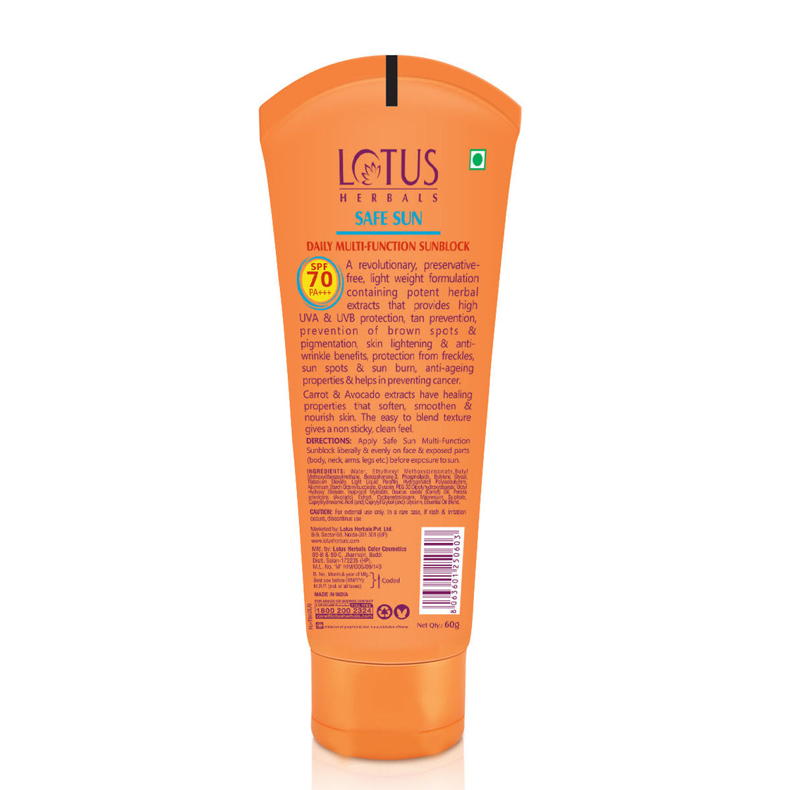 Lotus Herbals Safe Sun Daily Multi-Function Sunscreen SPF 70 PA+++