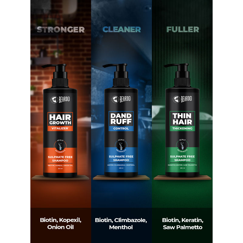 Beardo Hair Growth Vitalizer Shampoo for Men (200ml)