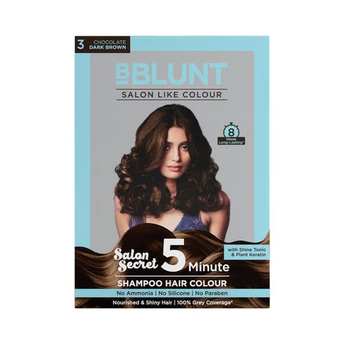 Chocolate Dark Brown 5 Minute Shampoo Hair Colour - 20Ml X 5 (Pack Of 2)-9