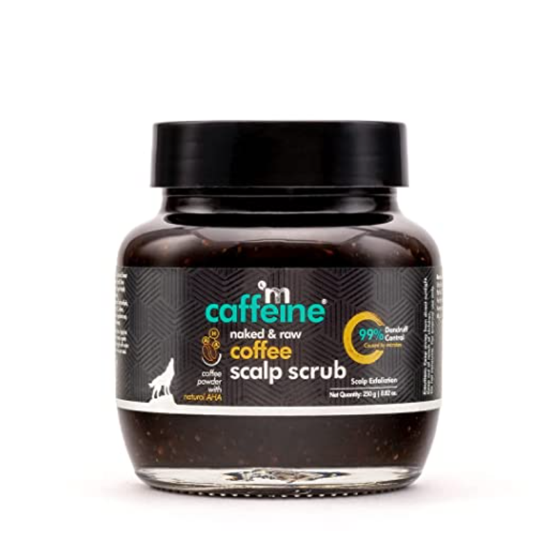 MCaffeine Anti Dandruff Coffee Scalp Scrub with 99% Dandruff Control Treatment; Sulfate-Paraben Free 250 Grams