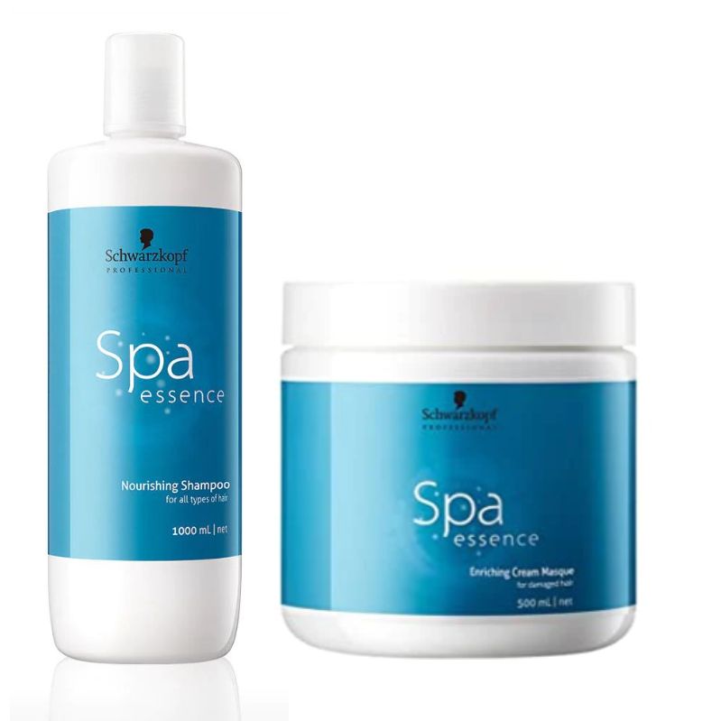 Schwarzkopf Professional SPA Essence Nourishing Shampoo and Essence Enriching Mask Combo Pack of 2