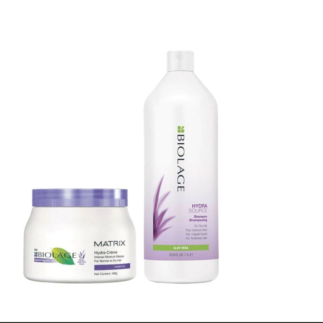 Matrix Biolage Ultra Hydrasource Hydrating Masque and Shampoo Combo Pack of 2