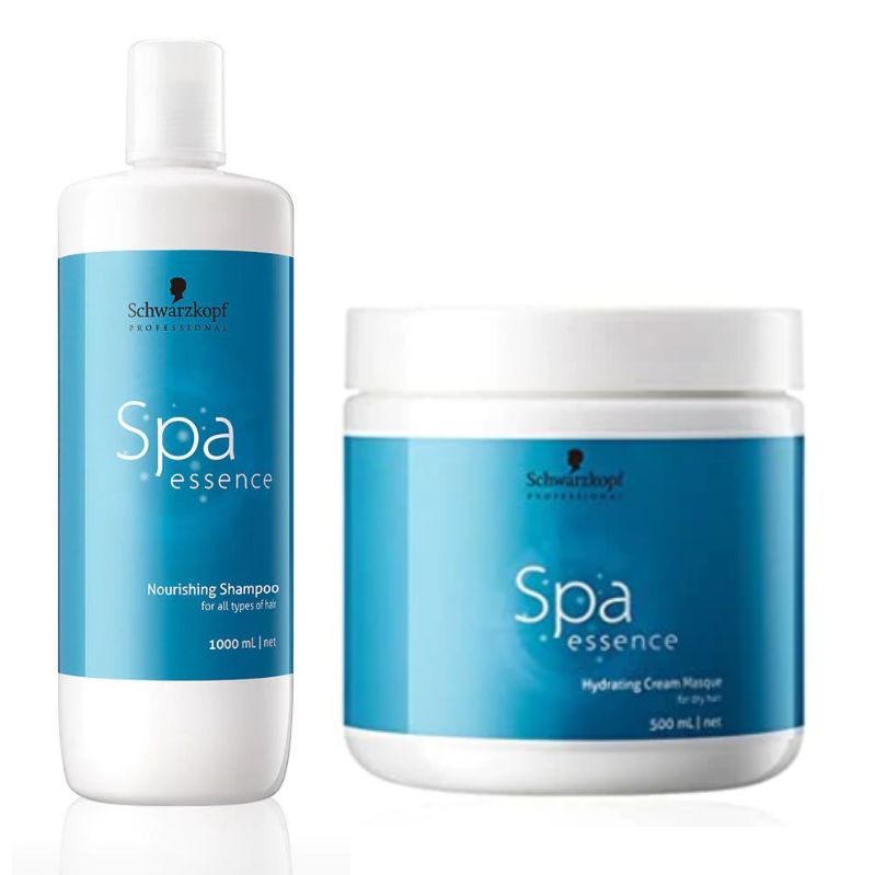 Schwarzkopf Professional SPA Essence Nourishing Shampoo and Essence Hydrating Mask Combo Pack of 2