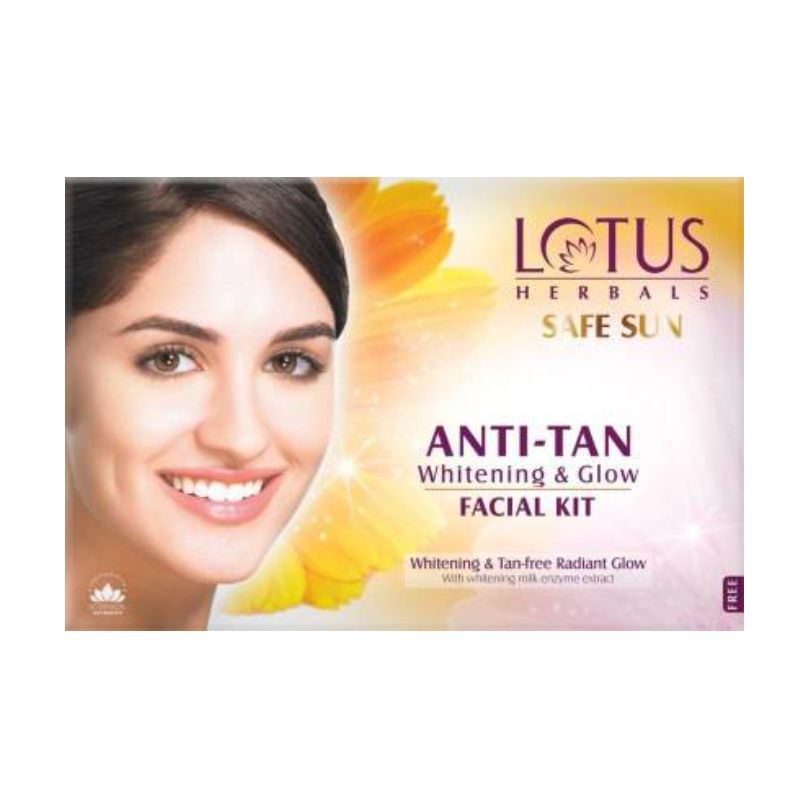 Lotus Herbals Safe Sun Anti Tan Whitening And Glow 4 In 1 Fairness Facial Kit