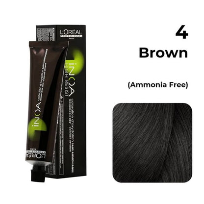 Loreal Inoa Ammonia Free Hair Color 60G 4 Brown