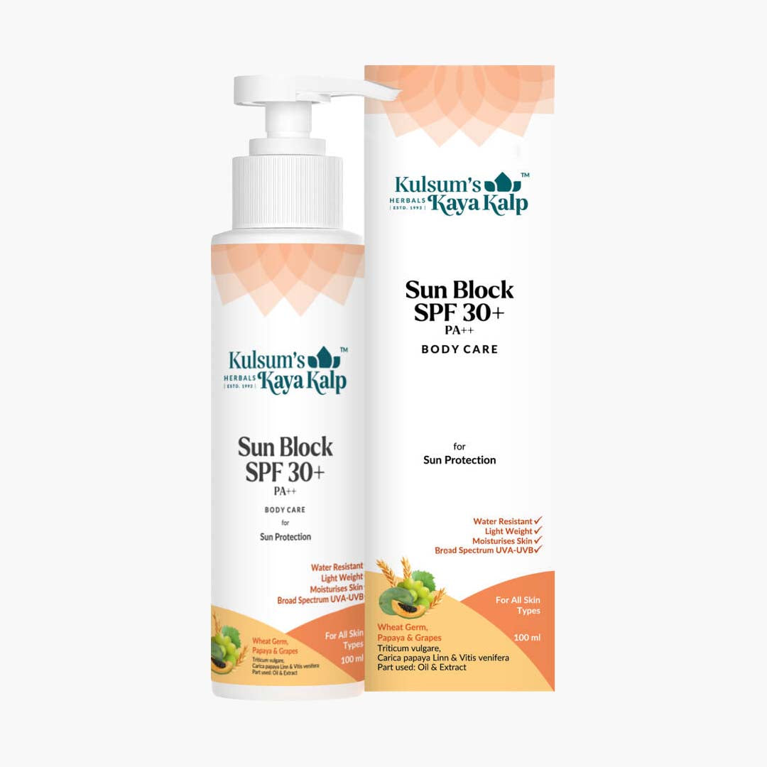 Kulsum's kayakalp Sun Block Spf 30+ Face & Body Lotion 100ml