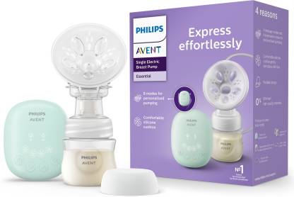 Philips Avent Single Electric Breast Pump Scf323/11 | Soft Adaptable Cushion | Gently Stimulates Milk Flow | 4 Massage Modes | Memory Function Remembers Last Setting | Usb Charging | Portable Design